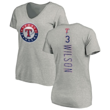 Women's Russell Wilson Backer Slim Fit T-Shirt - Ash