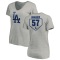 Women's Ryan Brasier RBI Slim Fit V-Neck T-Shirt - Heathered Gray
