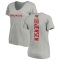 Women's Ryan Jensen Backer V-Neck T-Shirt - Ash