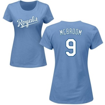 Women's Ryan McBroom Name & Number T-Shirt - Light Blue
