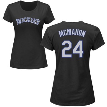 Women's Ryan McMahon Name & Number T-Shirt - Black