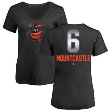 Women's Ryan Mountcastle Midnight Mascot V-Neck T-Shirt - Black