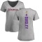 Women's Ryan Quigley Backer V-Neck T-Shirt - Ash