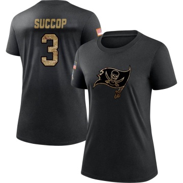 Women's Ryan Succop 2020 Salute To Service Performance T-Shirt - Black