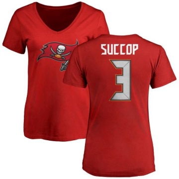 Women's Ryan Succop Name & Number Slim Fit T-Shirt - Red