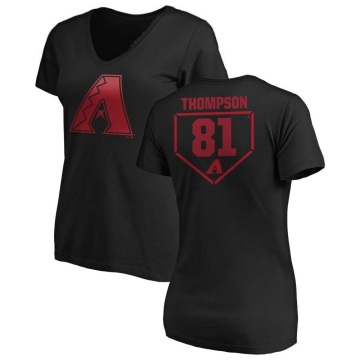 Women's Ryan Thompson RBI Slim Fit V-Neck T-Shirt - Black