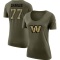 Women's Saahdiq Charles Legend Salute to Service Scoop Neck T-Shirt - Olive