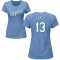 Women's Salvador Perez Name & Number T-Shirt - Light Blue