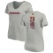 Women's Sam Huff Backer V-Neck T-Shirt - Ash
