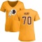 Women's Sam Huff Name & Number Slim Fit T-Shirt - Gold