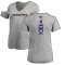 Women's Sam Koch Backer V-Neck T-Shirt - Ash
