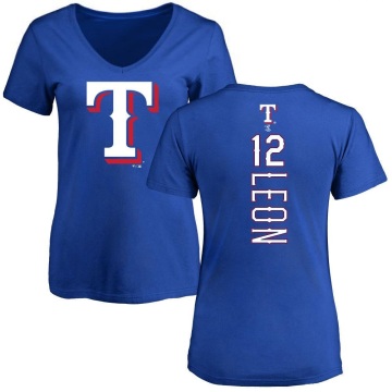 Women's Sandy Leon Backer Slim Fit T-Shirt - Royal