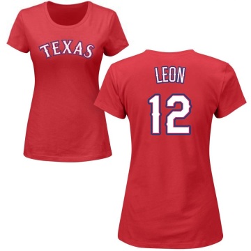 Women's Sandy Leon Name & Number T-Shirt - Red