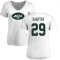 Women's Saquan Hampton Name & Number Slim Fit T-Shirt - White