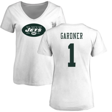 Women's Sauce Gardner Name & Number Slim Fit T-Shirt - White