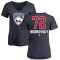 Women's Sergei Bobrovsky Name and Number Banner Wave V-Neck T-Shirt - Navy