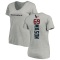 Women's Shaq Mason Backer V-Neck T-Shirt - Ash