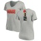 Women's Siaki Ika Backer V-Neck T-Shirt - Ash