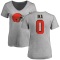 Women's Siaki Ika Name & Number Slim Fit T-Shirt - Ash