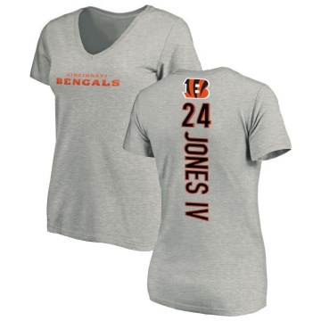 Women's Sidney Jones IV Backer V-Neck T-Shirt - Ash