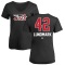 Women's Simon Lundmark Name and Number Banner Wave V-Neck T-Shirt - Black