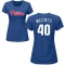 Women's Simon Muzziotti Name & Number T-Shirt - Royal