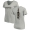 Women's Smoke Monday Backer V-Neck T-Shirt - Ash