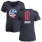 Women's Souley Boum Name and Number Banner Wave V-Neck T-Shirt - Navy