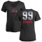 Women's Spencer Strider Midnight Mascot V-Neck T-Shirt - Black