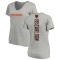 Women's Stephen Carlson Backer V-Neck T-Shirt - Ash