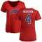 Women's Stephen Hauschka Name & Number Slim Fit T-Shirt - Red
