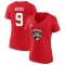 Women's Stephen Weiss 2023 Stanley Cup Final Name & Number V-Neck T-Shirt - Red