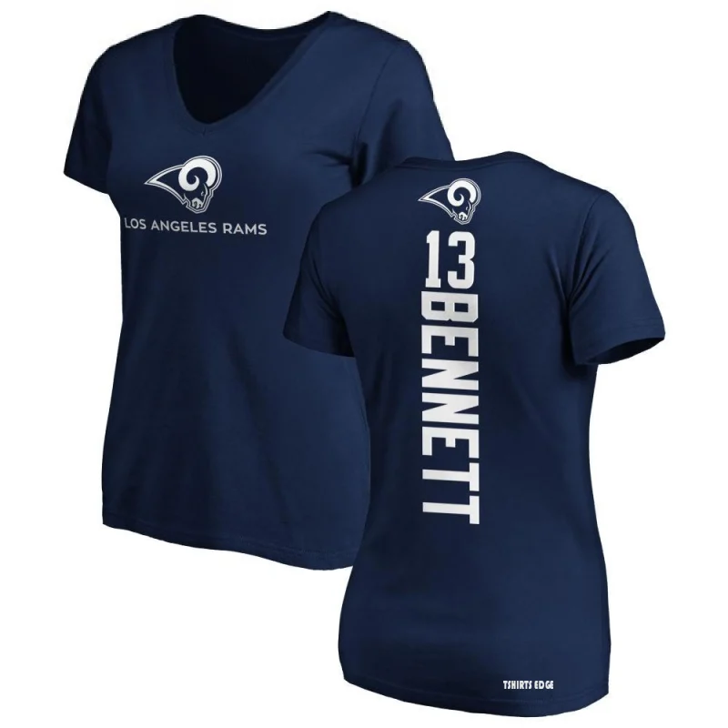 Women's Stetson Bennett Backer Slim Fit T-Shirt - Navy - Tshirtsedge