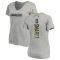 Women's Stone Smartt Name & Number Slim Fit V-Neck T-ShirtHeather - Gray
