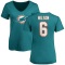 Women's Stone Wilson Name & Number Slim Fit T-Shirt - Aqua