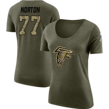 Women's Storm Norton Legend Salute to Service Scoop Neck T-Shirt - Olive