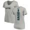 Women's Sydney Brown Backer V-Neck T-Shirt - Ash