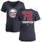 Women's Tage Thompson Name and Number Banner Wave V-Neck T-Shirt - Navy