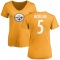 Women's Tanner Morgan Name & Number Slim Fit T-Shirt - Gold