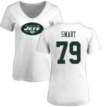 Women's Tanzel Smart Name & Number Slim Fit T-Shirt - White