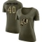 Women's Tariq Castro-Fields Legend Salute to Service Scoop Neck T-Shirt - Olive