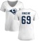 Women's Taron Vincent Name & Number Slim Fit T-Shirt - White