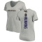 Women's Tashawn Manning Backer V-Neck T-Shirt - Ash