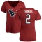 Women's Tavierre Thomas Name & Number Slim Fit T-Shirt - Red