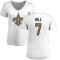 Women's Taysom Hill Name & Number Slim Fit T-Shirt - White