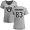 Women's Ted Hendricks Name & Number Slim Fit T-Shirt - Ash