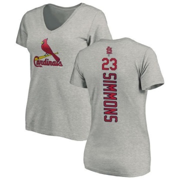 Women's Ted Simmons Backer Slim Fit T-Shirt - Ash