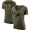 Women's Teddy Bridgewater Legend Salute to Service Scoop Neck T-Shirt - Olive