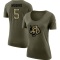 Women's Tee Higgins Legend Salute to Service Scoop Neck T-Shirt - Olive