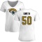 Women's Telvin Smith Name & Number Slim Fit T-Shirt - White